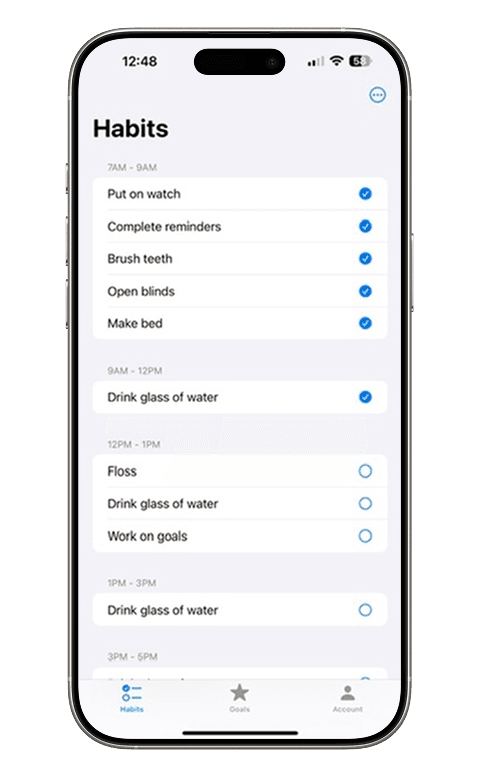 Phone showing ReplaceMe app